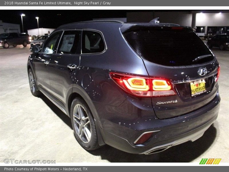 Night Sky Pearl / Gray 2018 Hyundai Santa Fe Limited Ultimate