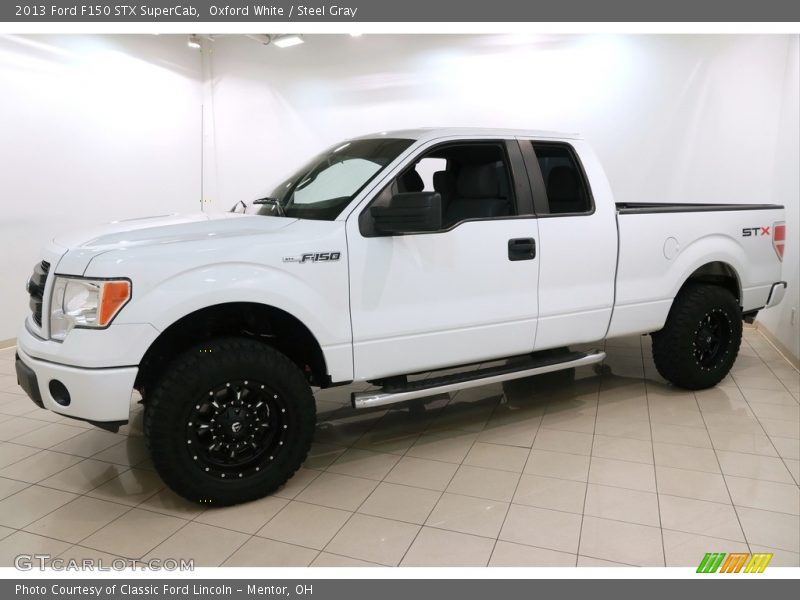 Oxford White / Steel Gray 2013 Ford F150 STX SuperCab