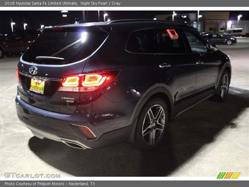 Night Sky Pearl / Gray 2018 Hyundai Santa Fe Limited Ultimate