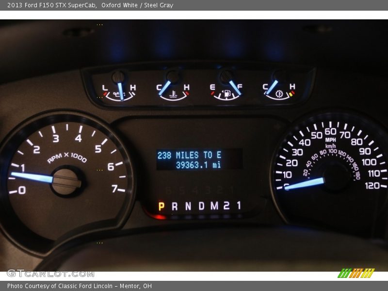 Oxford White / Steel Gray 2013 Ford F150 STX SuperCab