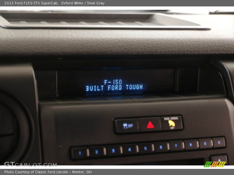 Oxford White / Steel Gray 2013 Ford F150 STX SuperCab