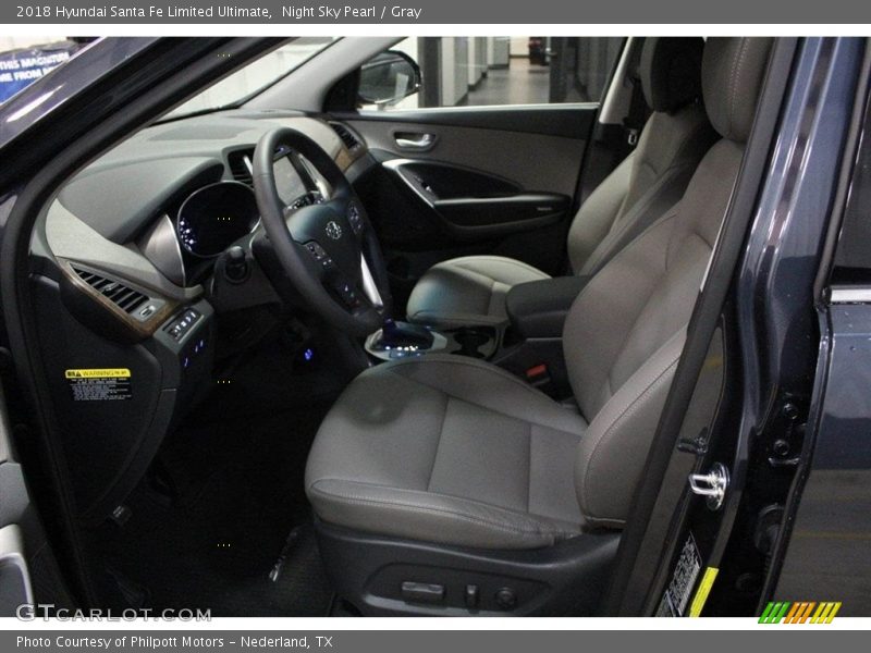 Night Sky Pearl / Gray 2018 Hyundai Santa Fe Limited Ultimate