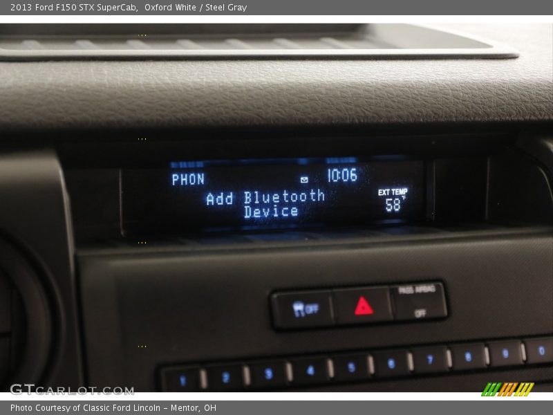 Oxford White / Steel Gray 2013 Ford F150 STX SuperCab