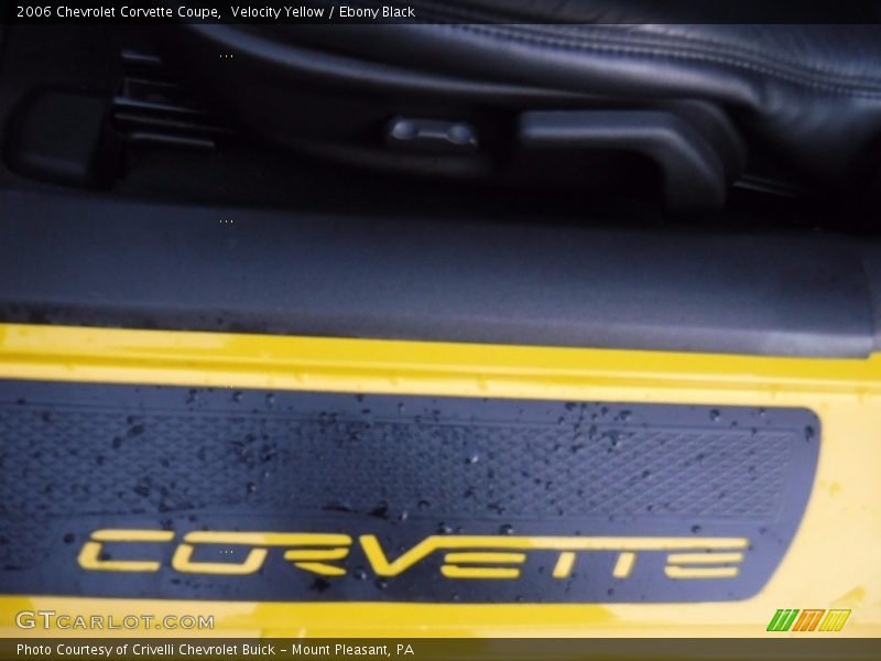 Velocity Yellow / Ebony Black 2006 Chevrolet Corvette Coupe