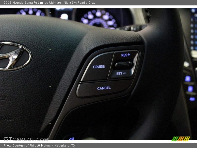 Night Sky Pearl / Gray 2018 Hyundai Santa Fe Limited Ultimate