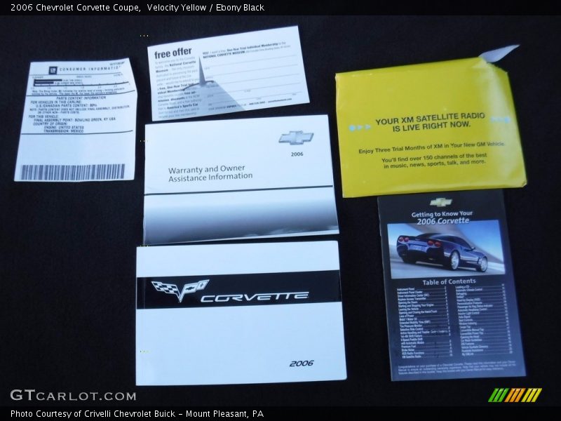 Velocity Yellow / Ebony Black 2006 Chevrolet Corvette Coupe