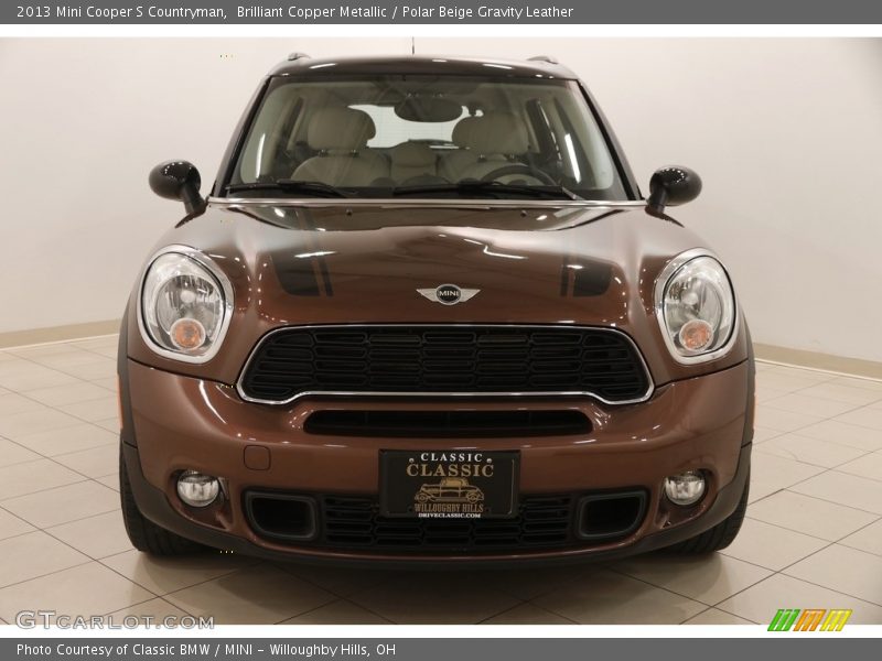 Brilliant Copper Metallic / Polar Beige Gravity Leather 2013 Mini Cooper S Countryman