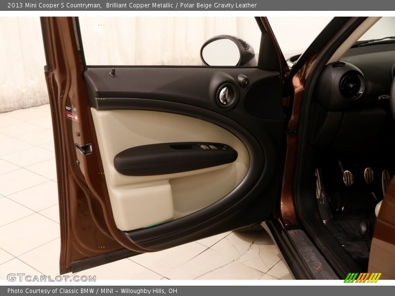 Brilliant Copper Metallic / Polar Beige Gravity Leather 2013 Mini Cooper S Countryman