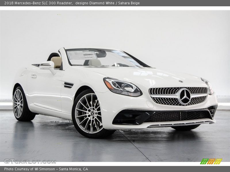 designo Diamond White / Sahara Beige 2018 Mercedes-Benz SLC 300 Roadster