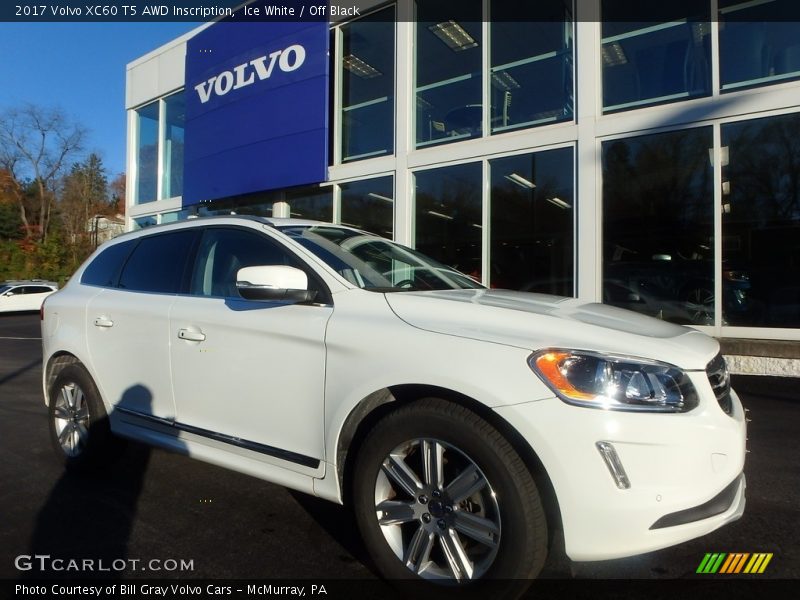 Ice White / Off Black 2017 Volvo XC60 T5 AWD Inscription