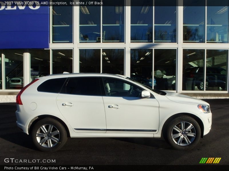 Ice White / Off Black 2017 Volvo XC60 T5 AWD Inscription