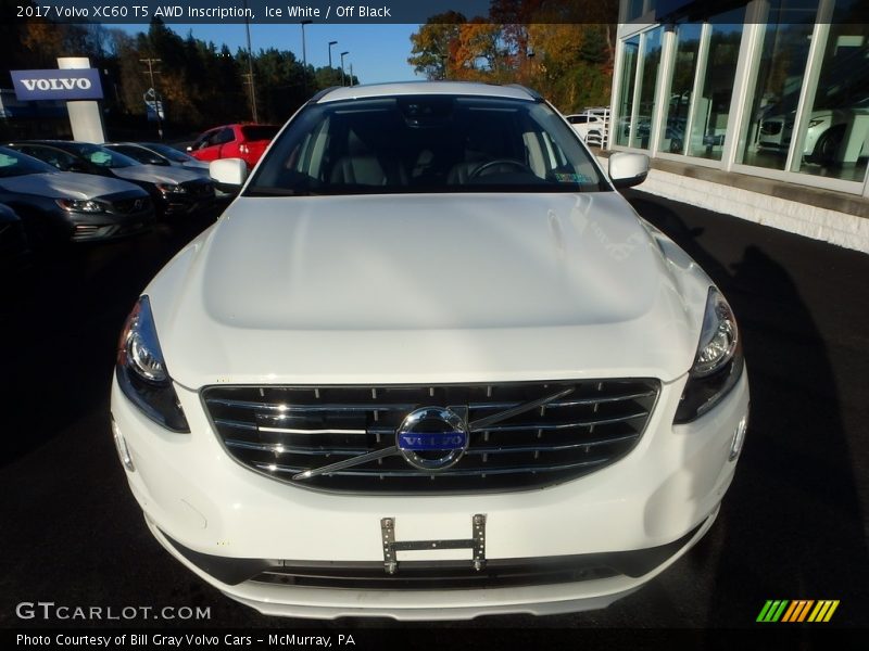 Ice White / Off Black 2017 Volvo XC60 T5 AWD Inscription