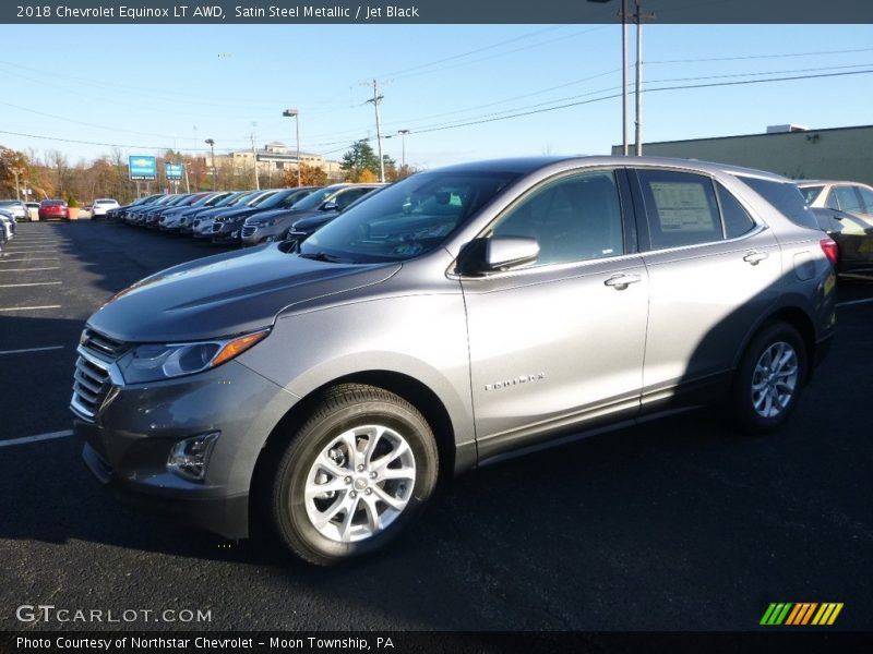 Satin Steel Metallic / Jet Black 2018 Chevrolet Equinox LT AWD