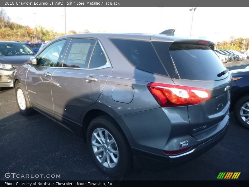 Satin Steel Metallic / Jet Black 2018 Chevrolet Equinox LT AWD