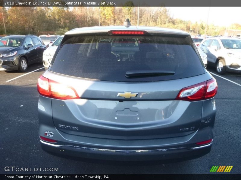 Satin Steel Metallic / Jet Black 2018 Chevrolet Equinox LT AWD