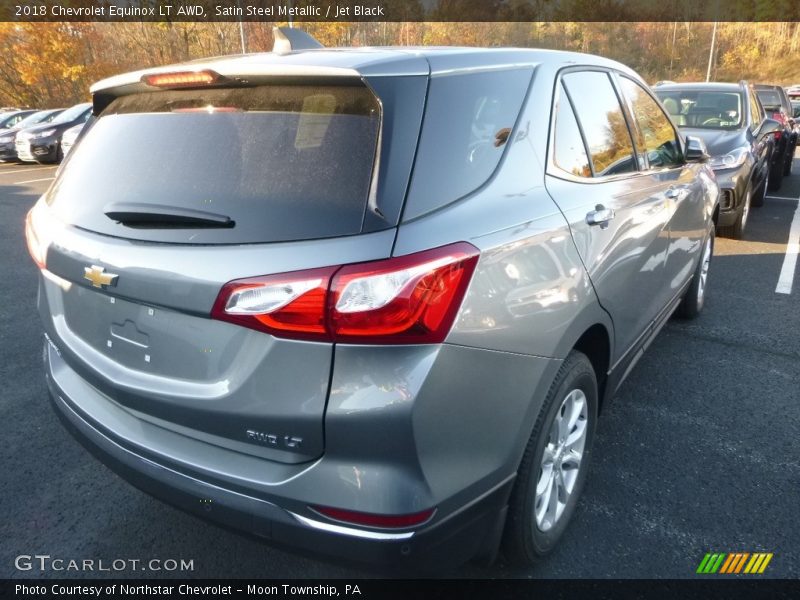Satin Steel Metallic / Jet Black 2018 Chevrolet Equinox LT AWD