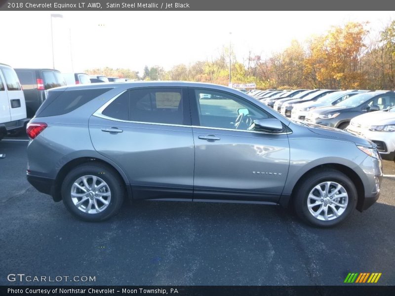 Satin Steel Metallic / Jet Black 2018 Chevrolet Equinox LT AWD
