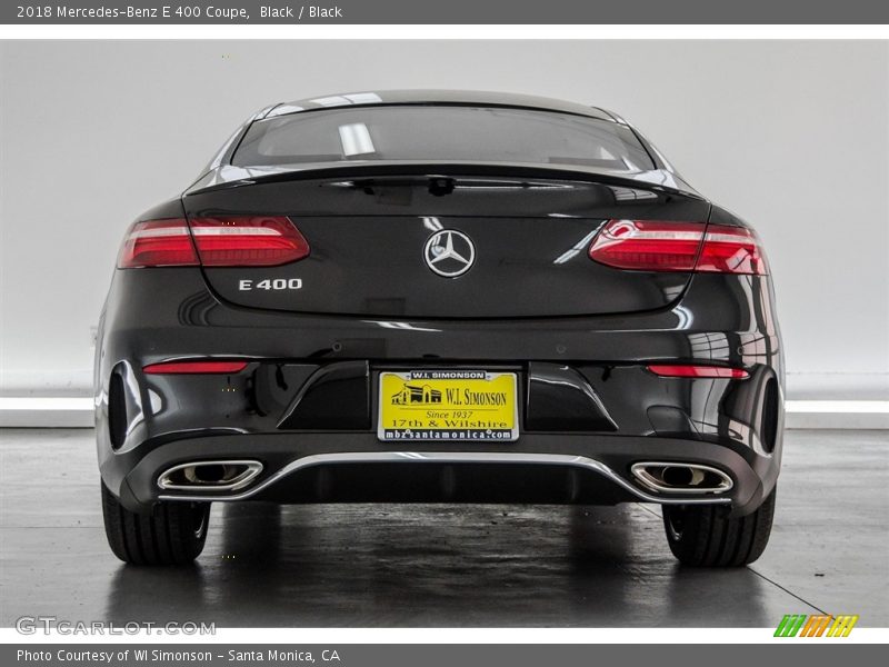 Black / Black 2018 Mercedes-Benz E 400 Coupe