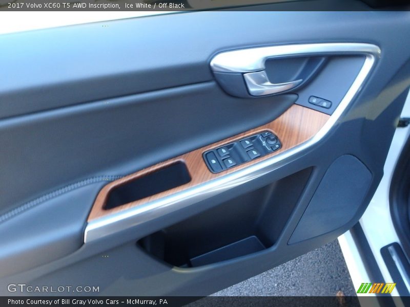 Ice White / Off Black 2017 Volvo XC60 T5 AWD Inscription