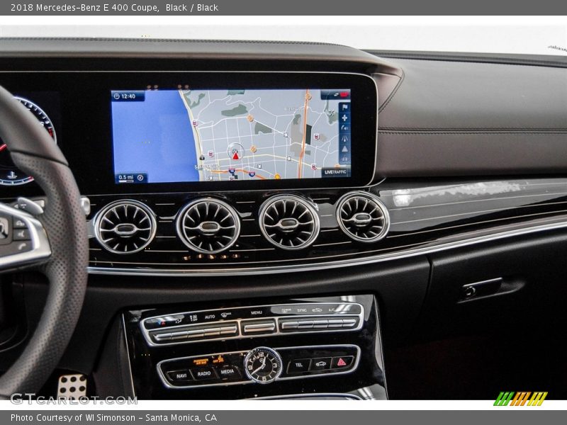 Black / Black 2018 Mercedes-Benz E 400 Coupe