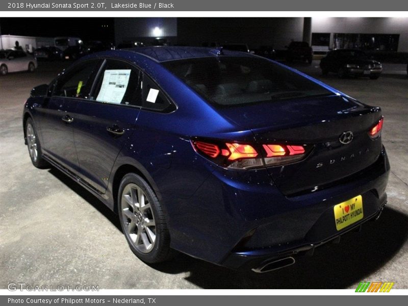 Lakeside Blue / Black 2018 Hyundai Sonata Sport 2.0T