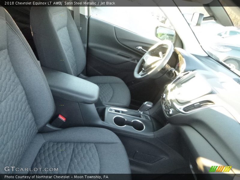 Satin Steel Metallic / Jet Black 2018 Chevrolet Equinox LT AWD