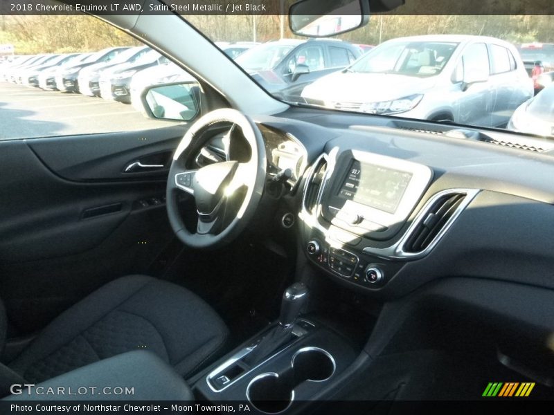 Satin Steel Metallic / Jet Black 2018 Chevrolet Equinox LT AWD