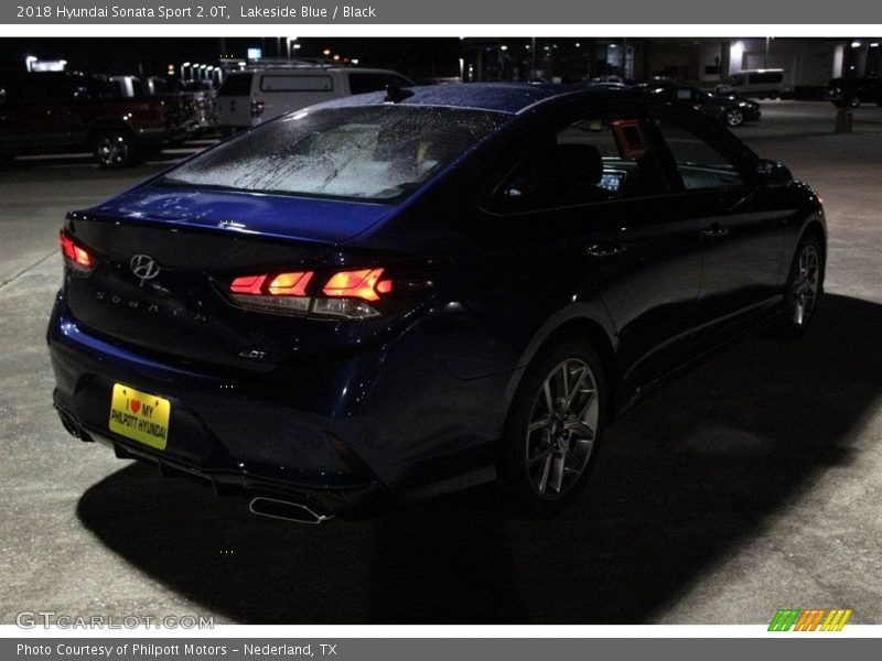 Lakeside Blue / Black 2018 Hyundai Sonata Sport 2.0T