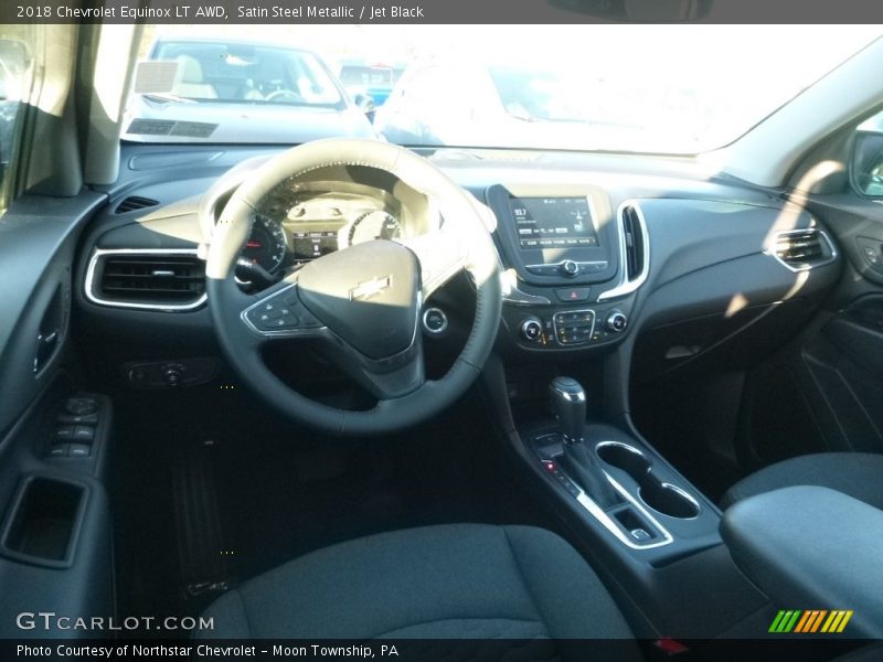 Satin Steel Metallic / Jet Black 2018 Chevrolet Equinox LT AWD