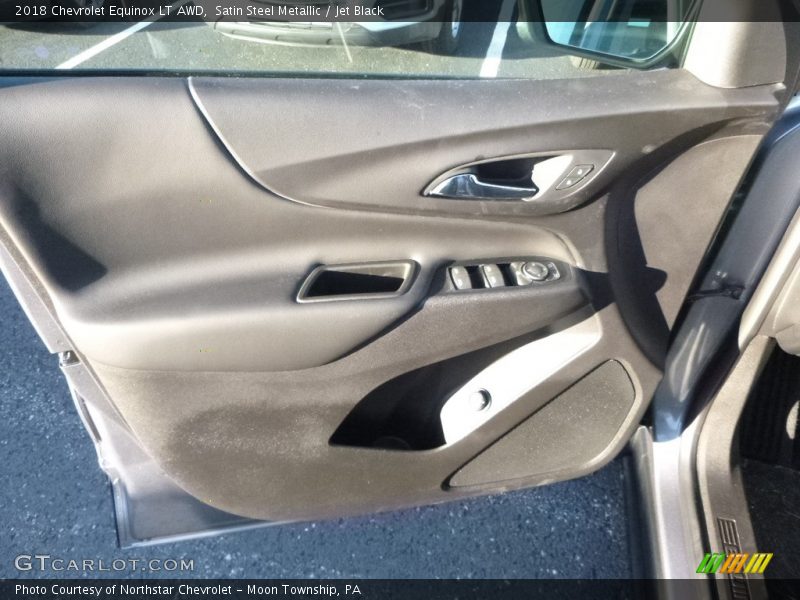 Satin Steel Metallic / Jet Black 2018 Chevrolet Equinox LT AWD