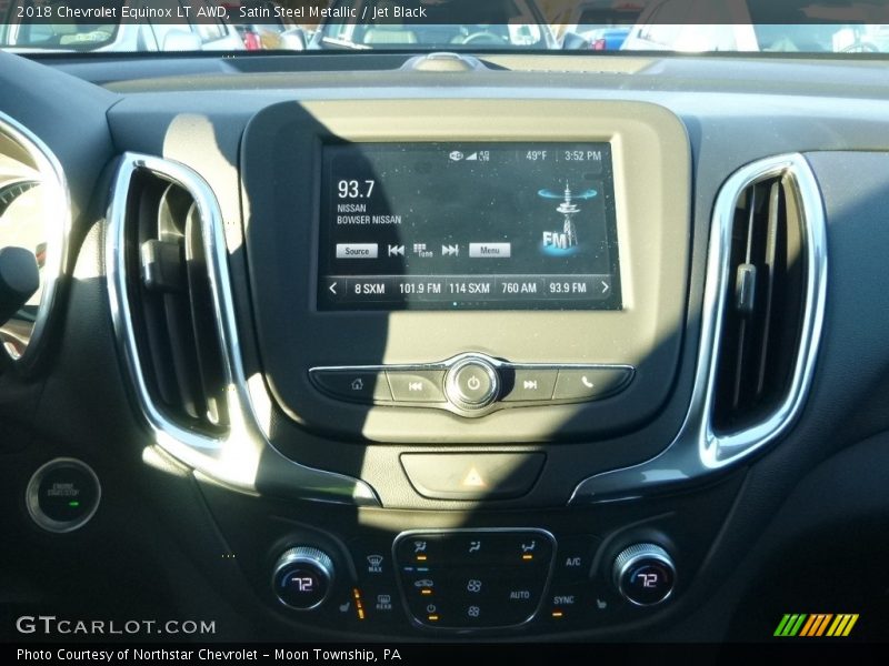 Satin Steel Metallic / Jet Black 2018 Chevrolet Equinox LT AWD