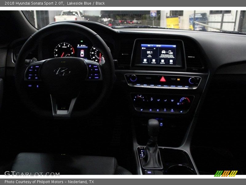 Lakeside Blue / Black 2018 Hyundai Sonata Sport 2.0T