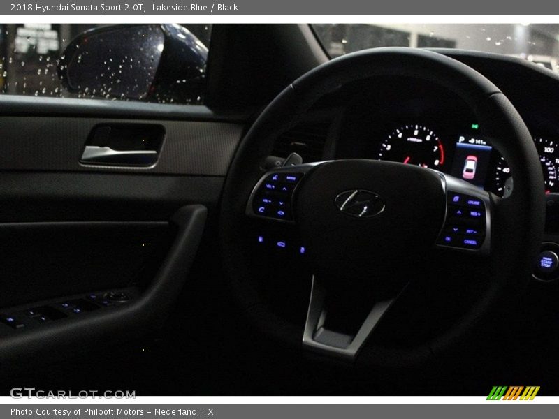 Lakeside Blue / Black 2018 Hyundai Sonata Sport 2.0T