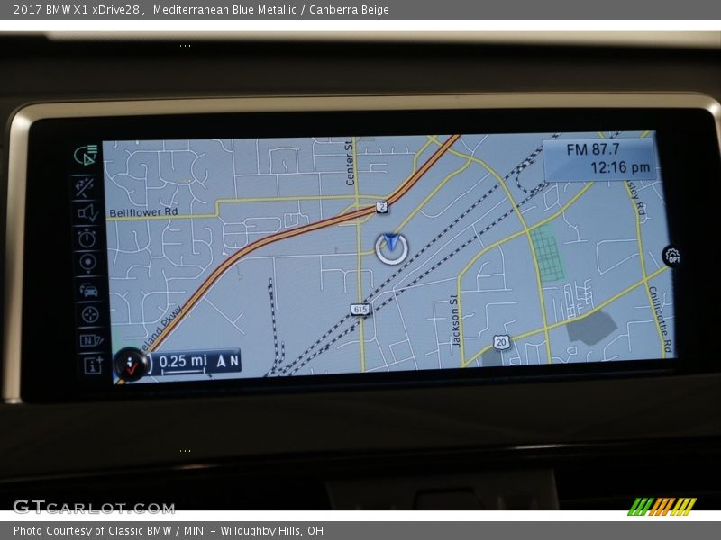 Mediterranean Blue Metallic / Canberra Beige 2017 BMW X1 xDrive28i