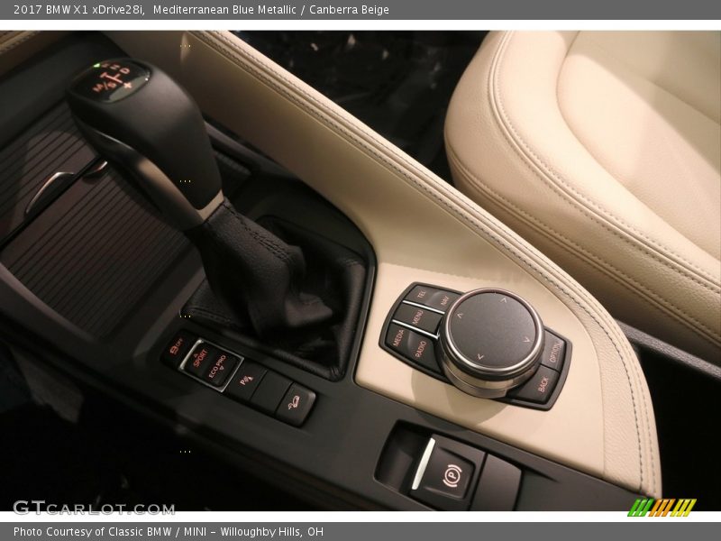 Mediterranean Blue Metallic / Canberra Beige 2017 BMW X1 xDrive28i
