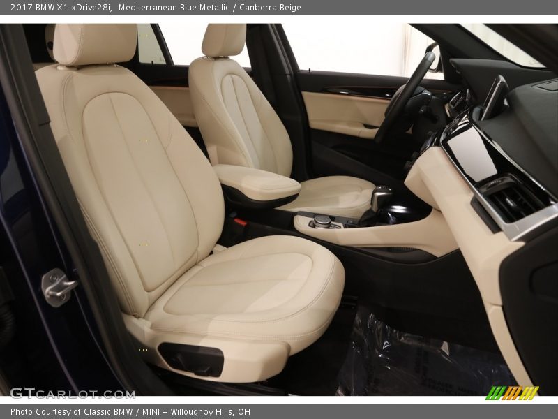 Mediterranean Blue Metallic / Canberra Beige 2017 BMW X1 xDrive28i