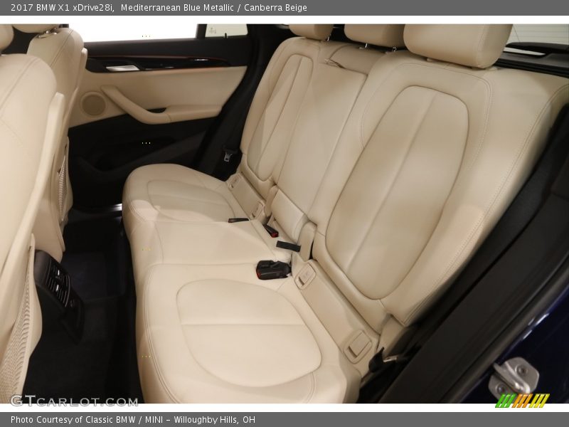 Mediterranean Blue Metallic / Canberra Beige 2017 BMW X1 xDrive28i