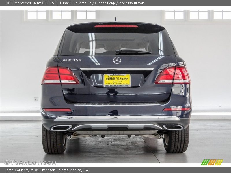 Lunar Blue Metallic / Ginger Beige/Espresso Brown 2018 Mercedes-Benz GLE 350