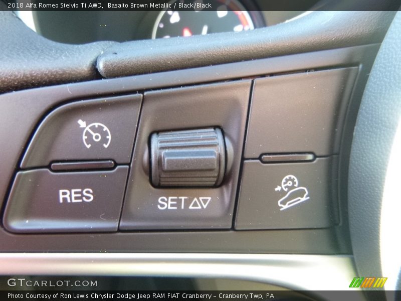 Basalto Brown Metallic / Black/Black 2018 Alfa Romeo Stelvio Ti AWD