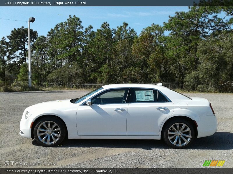 Bright White / Black 2018 Chrysler 300 Limited