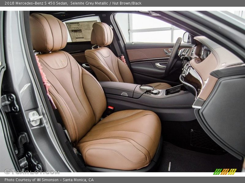 Selenite Grey Metallic / Nut Brown/Black 2018 Mercedes-Benz S 450 Sedan