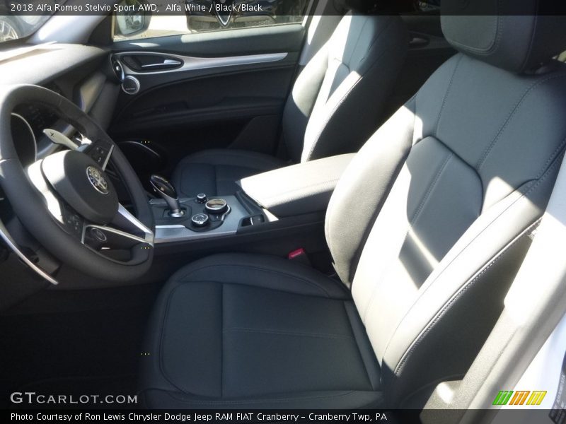 Alfa White / Black/Black 2018 Alfa Romeo Stelvio Sport AWD