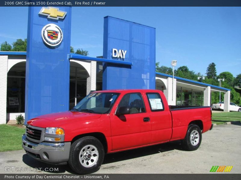Fire Red / Pewter 2006 GMC Sierra 1500 Extended Cab