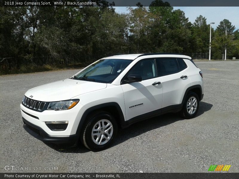 White / Black/Sandstorm 2018 Jeep Compass Sport
