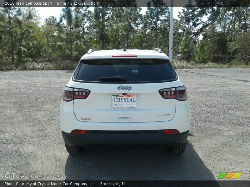 White / Black/Sandstorm 2018 Jeep Compass Sport