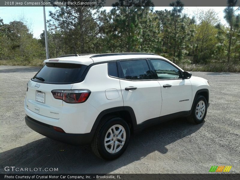 White / Black/Sandstorm 2018 Jeep Compass Sport