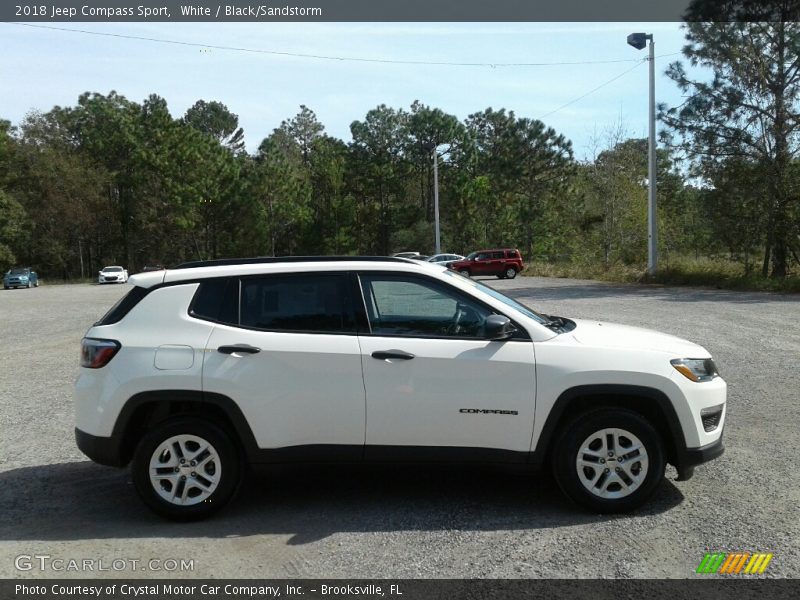 White / Black/Sandstorm 2018 Jeep Compass Sport