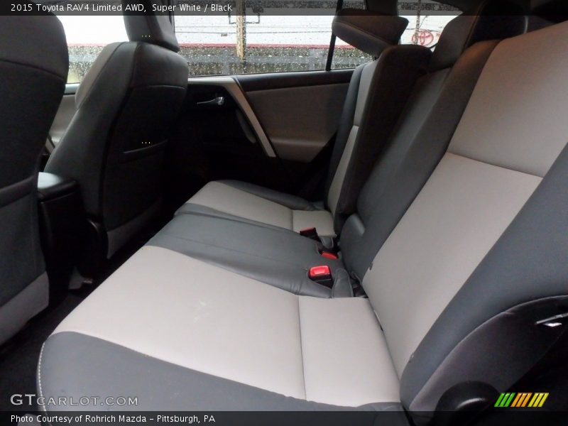 Super White / Black 2015 Toyota RAV4 Limited AWD