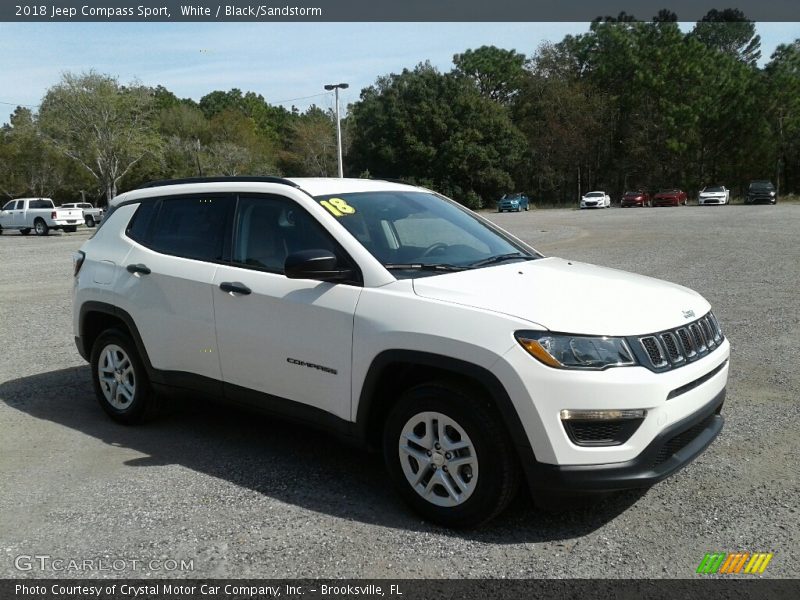White / Black/Sandstorm 2018 Jeep Compass Sport