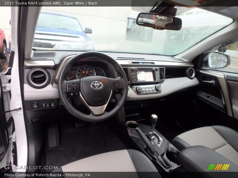 Super White / Black 2015 Toyota RAV4 Limited AWD